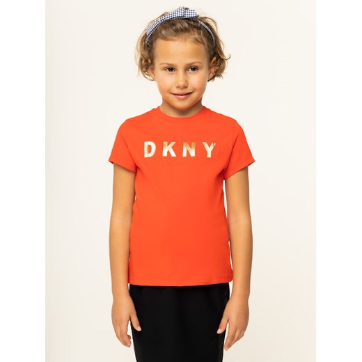 DKNY T-Shirt D35Q19 S Czerwony Regular Fit 10A MODIVO okazyjna cena