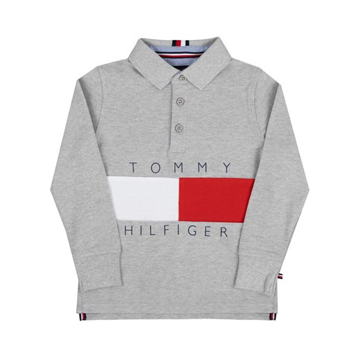 TOMMY HILFIGER Polo Flag Logo KB0KB05121 M Szary Regular Fit Tommy Hilfiger 7 promocja MODIVO