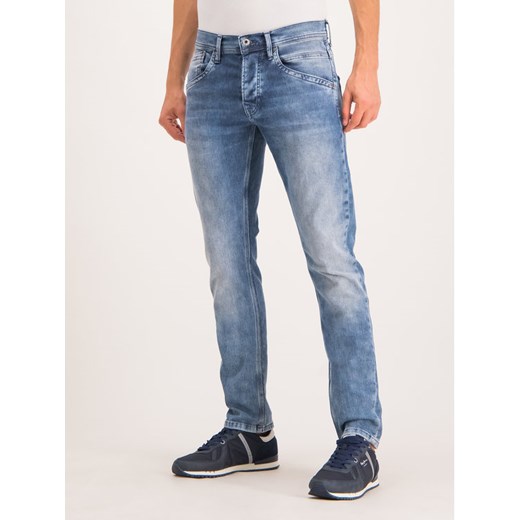 Pepe Jeans Jeansy Regular Fit PM201100GR24 Granatowy Regular Fit Pepe Jeans 32_34 wyprzedaż MODIVO