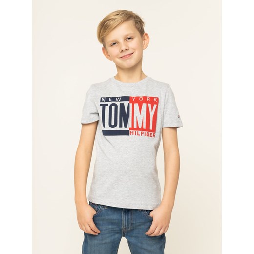 TOMMY HILFIGER T-Shirt KB0KB04994 D Szary Regular Fit Tommy Hilfiger 8 promocja MODIVO