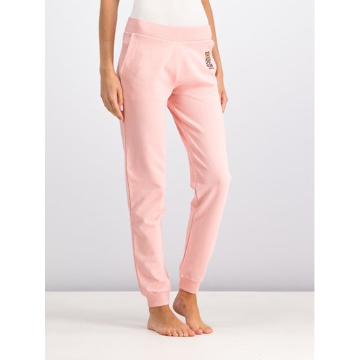 Moschino Underwear & Swim Spodnie dresowe A4208 9029 Różowy Regular Fit S okazja MODIVO