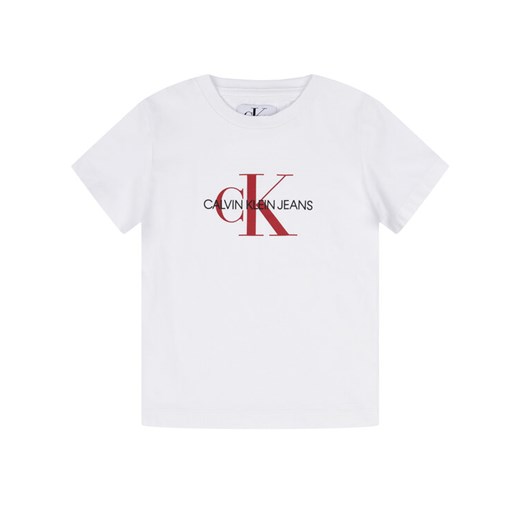 Calvin Klein Jeans T-Shirt Monogram IG0IG00299 Biały Regular Fit 6 okazyjna cena MODIVO