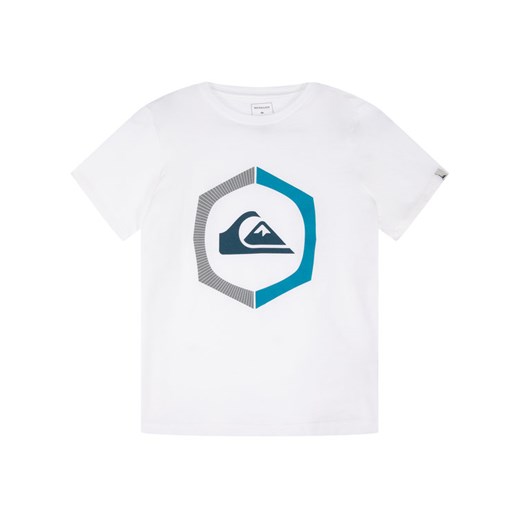 Quiksilver T-Shirt Sure Thing EQBZT04140 Biały Regular Fit Quiksilver L MODIVO wyprzedaż