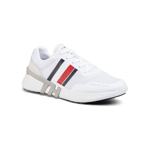 TOMMY HILFIGER Sneakersy Lightweight Corporate Th Runner FM0FM02661 Biały Tommy Hilfiger 43 okazja MODIVO