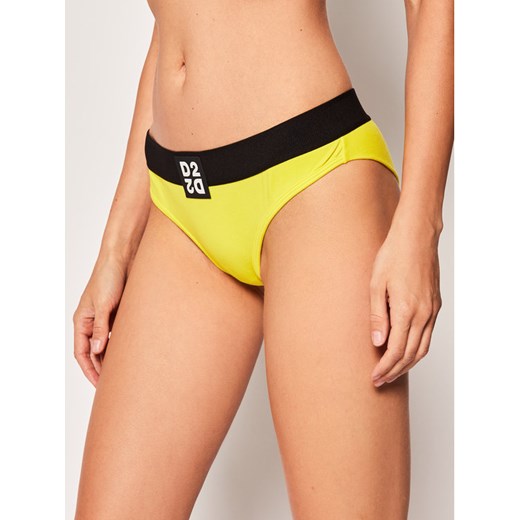Dsquared2 Underwear Figi brazylijskie D8LL12980 Żółty IV promocja MODIVO