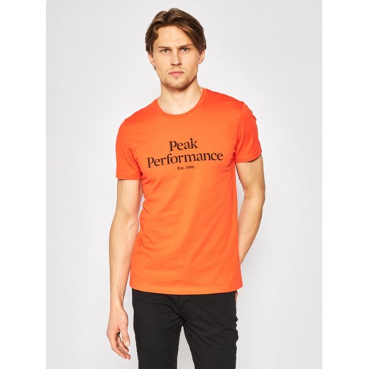 Peak Performance T-Shirt Orig G66762019 Pomarańczowy Regular Fit Peak Performance M wyprzedaż MODIVO