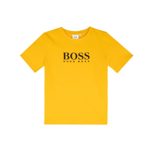 Boss T-Shirt J25E41 M Żółty Regular Fit 14A wyprzedaż MODIVO