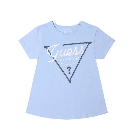 Guess T-Shirt J02I13 K6YW0 Niebieski Regular Fit Guess 7 okazyjna cena MODIVO