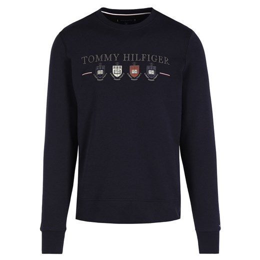 TOMMY HILFIGER Bluza Multi Crest MW0MW12108 Granatowy Regular Fit Tommy Hilfiger XL okazja MODIVO