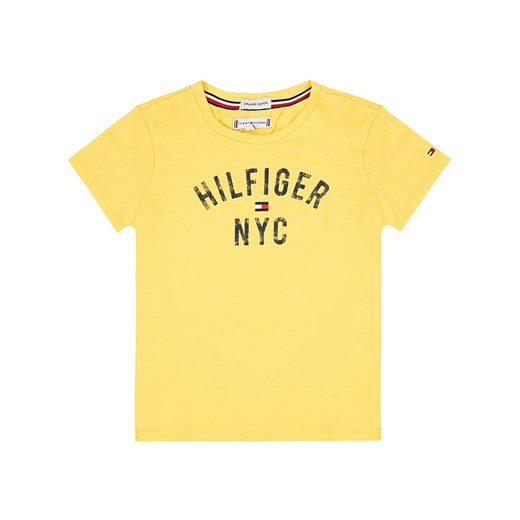 TOMMY HILFIGER T-Shirt Essential KG0KG04579 M Żółty Regular Fit Tommy Hilfiger 7 okazja MODIVO