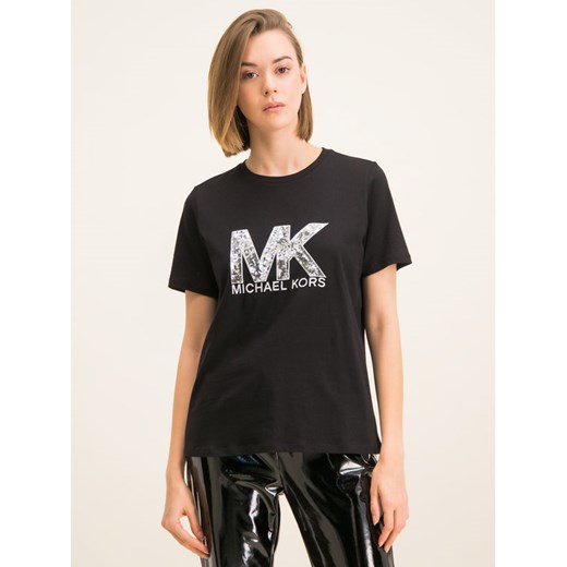 MICHAEL Michael Kors T-Shirt MH95MCE97J Czarny Regular Fit Michael Michael Kors S okazja MODIVO