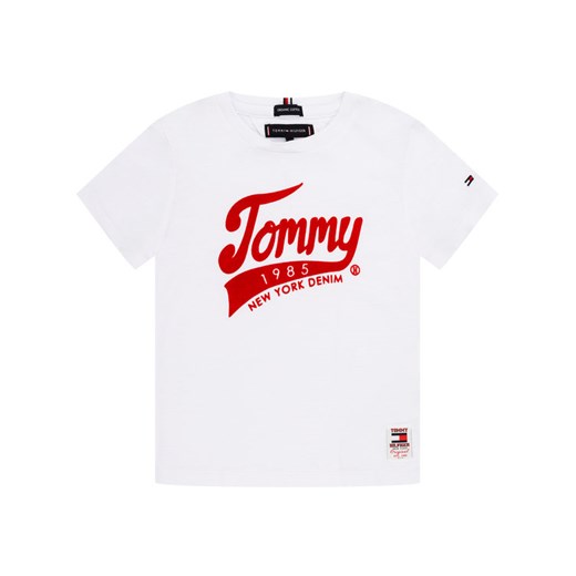 TOMMY HILFIGER T-Shirt 1985 KB0KB05497 M Biały Regular Fit Tommy Hilfiger 7 okazja MODIVO