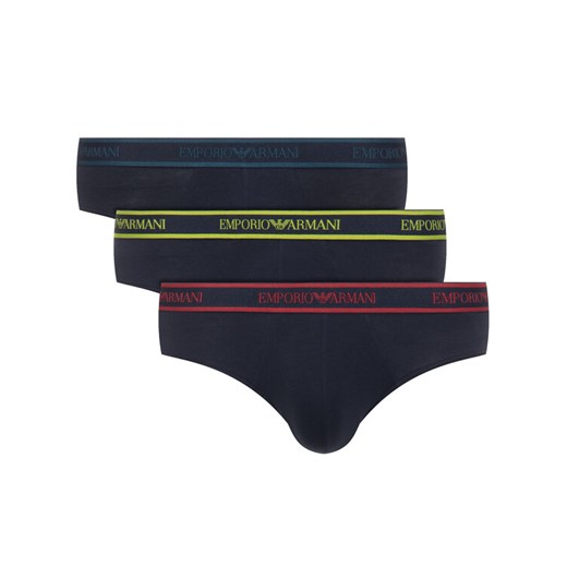 Emporio Armani Underwear Komplet 3 par slipów 111734 9A717 40035 Granatowy S wyprzedaż MODIVO