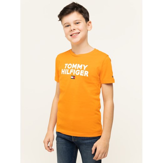 TOMMY HILFIGER T-Shirt KB0KB04992 D Pomarańczowy Regular Fit Tommy Hilfiger 8 MODIVO okazja