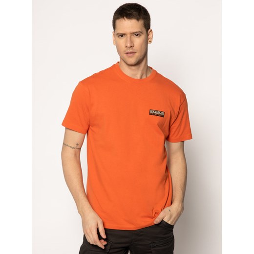 Napapijri T-Shirt Sase SS 1 NP0A4EG8A Pomarańczowy Regular Fit Napapijri XL promocyjna cena MODIVO