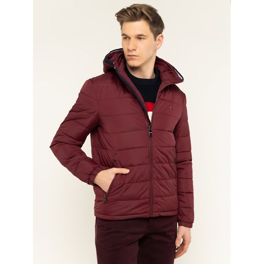 TOMMY HILFIGER Kurtka puchowa Quilted MW0MW12218 Bordowy Regular Fit Tommy Hilfiger XXL wyprzedaż MODIVO