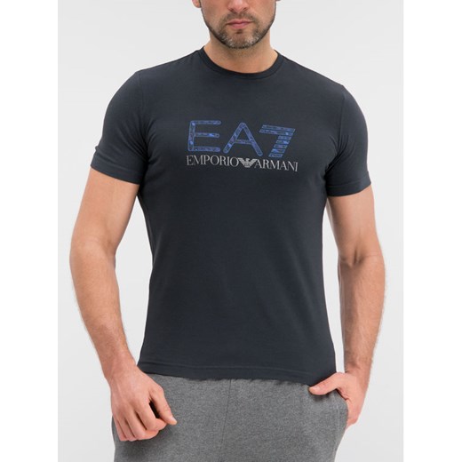 EA7 Emporio Armani T-Shirt 3GPT18 PJP6Z 1578 Granatowy Regular Fit XL okazja MODIVO