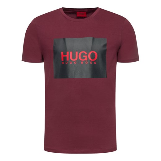 Hugo T-Shirt Dolive201 50422155 Bordowy Regular Fit XL okazja MODIVO