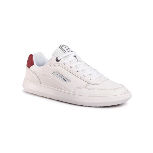 TOMMY HILFIGER Sneakersy Essential Court Leather Sneaker FM0FM02669 Biały Tommy Hilfiger 44 okazja MODIVO