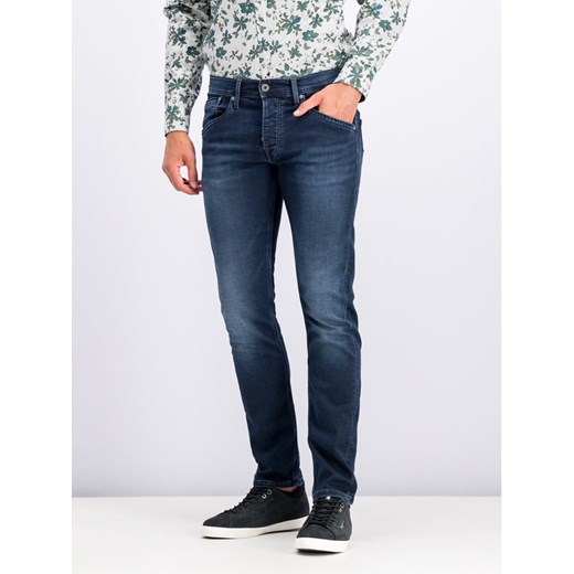 Pepe Jeans Jeansy Regular Fit PM201100WE24 Granatowy Regular Fit Pepe Jeans 31_32 wyprzedaż MODIVO