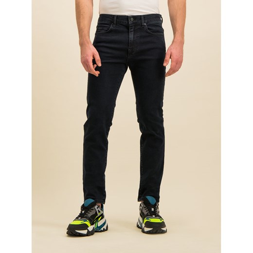 MCQ Alexander McQueen Jeansy Slim Fit 510134 RMO05 4011 Granatowy Slim Fit 31 okazyjna cena MODIVO