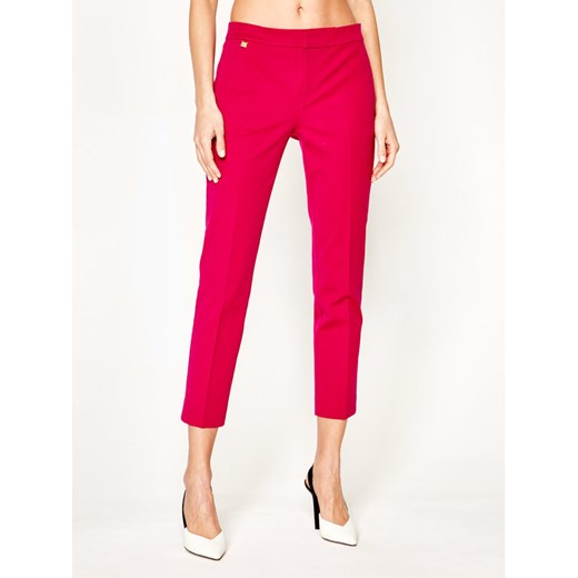 Lauren Ralph Lauren Spodnie materiałowe 200747991 Różowy Slim Fit 2 promocja MODIVO