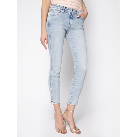 Calvin Klein Jeans Jeansy Skinny Fit Mid Rise Ankle J20J213897 Niebieski Skinny Fit 28 MODIVO promocja
