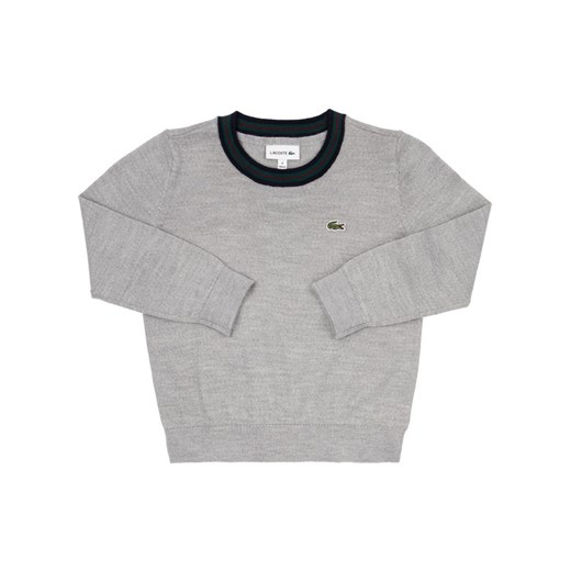 Lacoste Sweter AJ8087 Szary Regular Fit Lacoste 8A promocja MODIVO