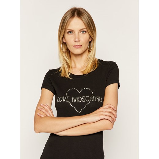 LOVE MOSCHINO T-Shirt W4B194TE2065 Regular Fit Love Moschino 42 promocja MODIVO