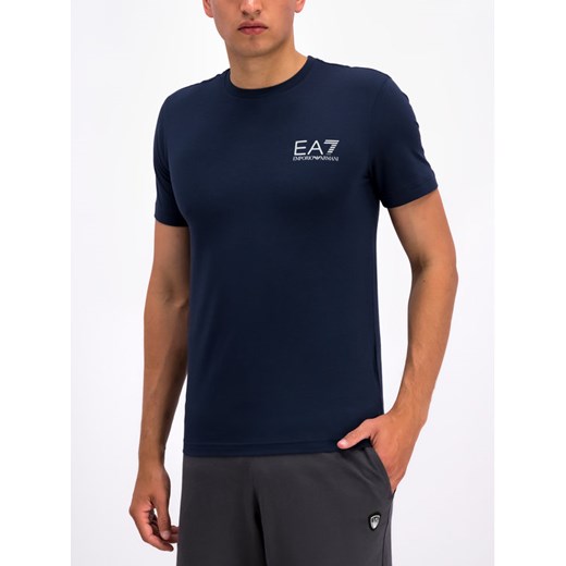 EA7 Emporio Armani T-Shirt 3GPT08 PJ03Z 1554 Granatowy Regular Fit XL wyprzedaż MODIVO