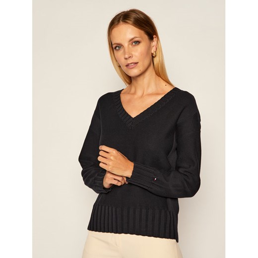 Sweter damski Tommy Hilfiger granatowy Odzież Damska IG SNNL Sweter damski Tommy Hilfiger granatowy Odzież Damska IG SNNL
