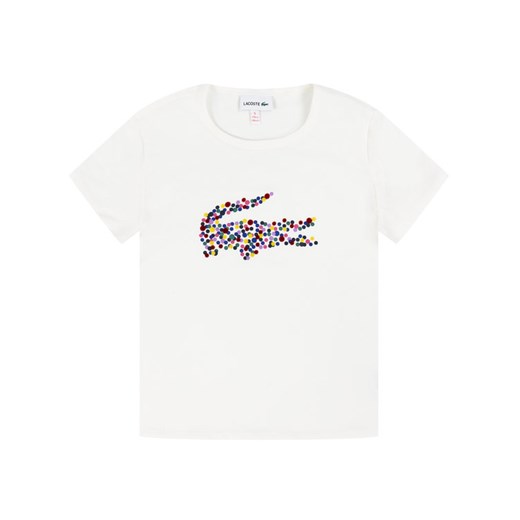 Lacoste T-Shirt TJ8172 Biały Regular Fit Lacoste 8A okazja MODIVO
