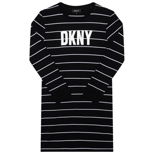 Sukienka dziewczęca czarna DKNY 