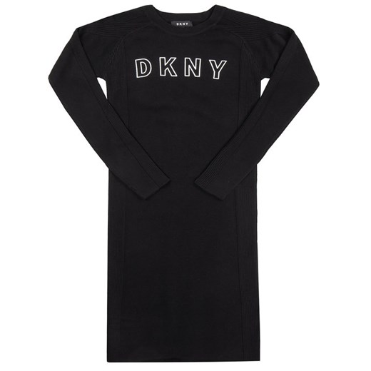 DKNY Sukienka codzienna D32719 Czarny Slim Fit 16A okazyjna cena MODIVO