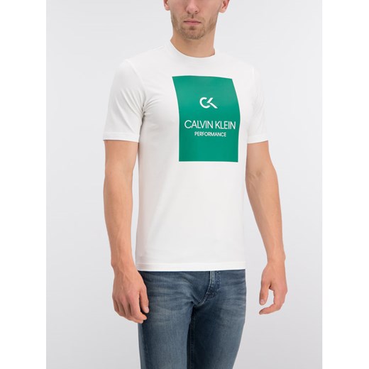 Calvin Klein Performance T-Shirt 00GMS9K221 Biały Regular Fit XL wyprzedaż MODIVO