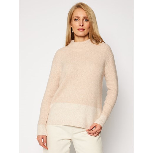 Calvin Klein Golf LS Lurex Mock Neck K20K202252 Beżowy Regular Fit Calvin Klein M MODIVO