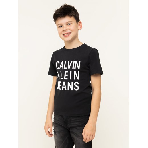 Calvin Klein Jeans T-Shirt Logo IB0IB00325 Czarny Regular Fit 8 MODIVO promocja