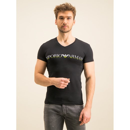 Emporio Armani Underwear T-Shirt 110810 9A516 00020 Czarny Regular Fit L okazyjna cena MODIVO