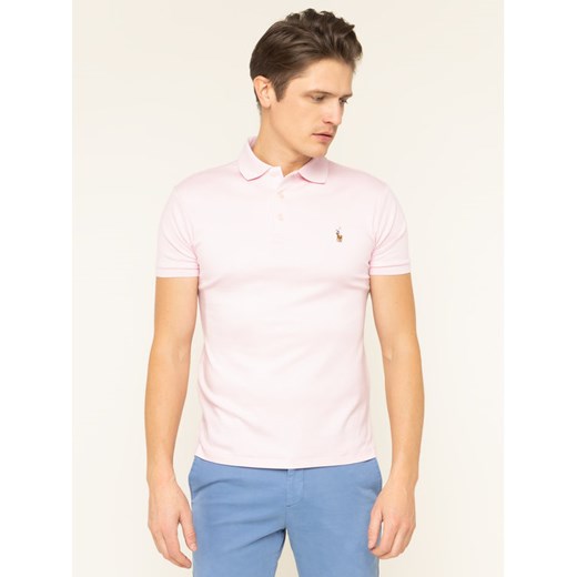 Polo Ralph Lauren Polo 710652578111 Różowy Slim Fit Polo Ralph Lauren M wyprzedaż MODIVO