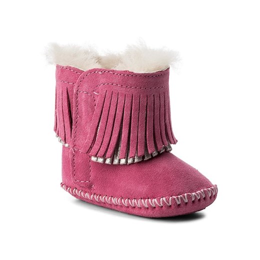 Buty zimowe dziecięce UGG różowe śniegowce na rzepy 