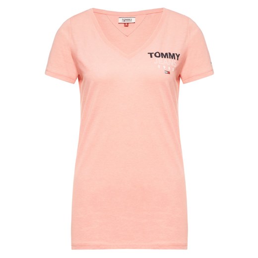 Tommy Jeans T-Shirt Essential DW0DW07752 Różowy Regular Fit Tommy Jeans S okazyjna cena MODIVO