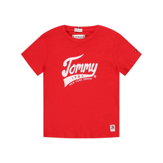 TOMMY HILFIGER T-Shirt 1985 KG0KG04960 D Czerwony Regular Fit Tommy Hilfiger 10 okazja MODIVO