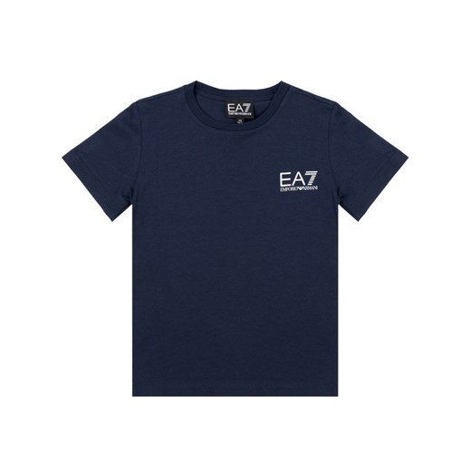 EA7 Emporio Armani T-Shirt 3HBT51 BJ02Z 1554 Granatowy Regular Fit 12Y okazja MODIVO