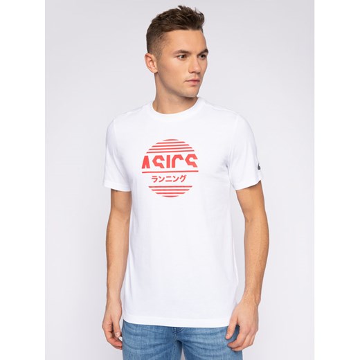 Asics T-Shirt Tokio Graphic Tee 2031B349 Biały Regular Fit M wyprzedaż MODIVO