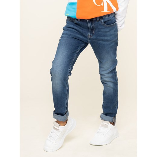 Calvin Klein Jeans Jeansy IG0IG00165 Granatowy Skinny Fit 10 okazja MODIVO