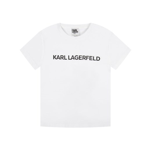 KARL LAGERFELD T-Shirt Z15222 D Biały Regular Fit Karl Lagerfeld 14A okazja MODIVO