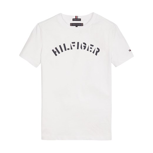 TOMMY HILFIGER T-Shirt Essential Graphic Tee KB0KB05427 M Biały Regular Fit Tommy Hilfiger 4 okazja MODIVO