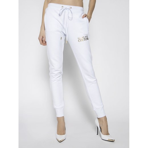 Versace Jeans Couture Spodnie dresowe A1HVA130 Biały Regular Fit 42 wyprzedaż MODIVO
