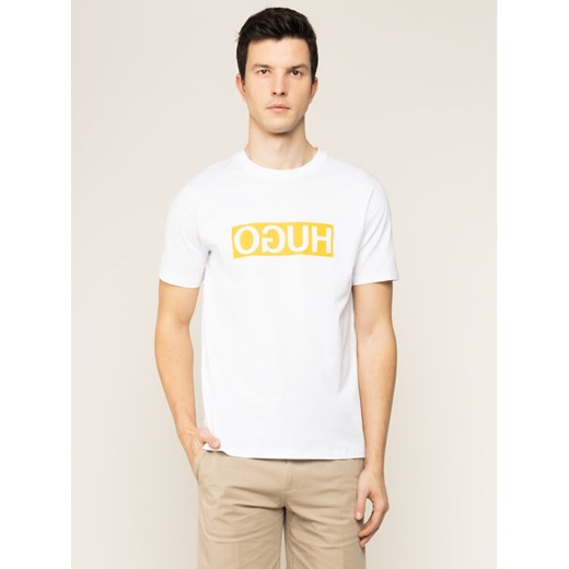 Hugo T-Shirt Dicagolino202 50425766 Biały Regular Fit XXL promocyjna cena MODIVO
