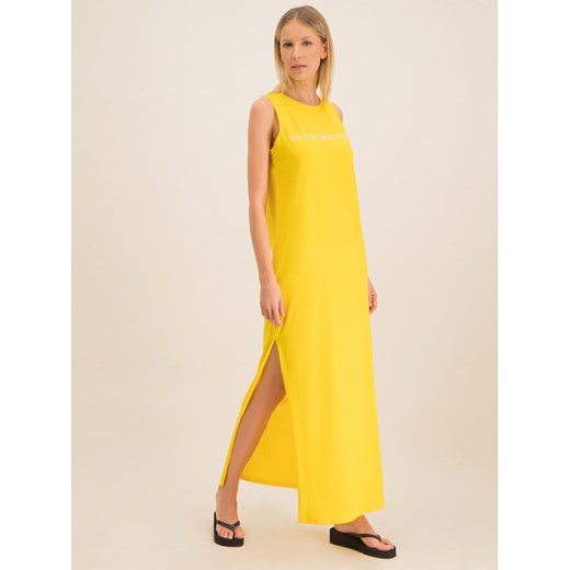 Emporio Armani Sukienka plażowa 262635 0P340 00560 Żółty Regular Fit Emporio Armani XS promocyjna cena MODIVO
